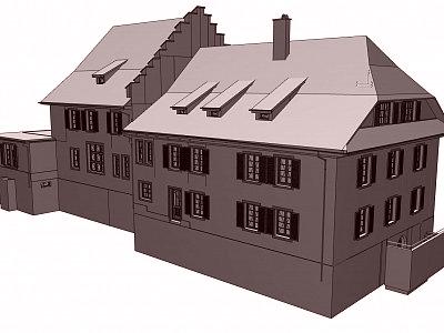3D-Modell Nebengebäude