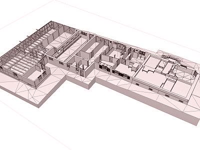 3D-Modell: Sicht in EG